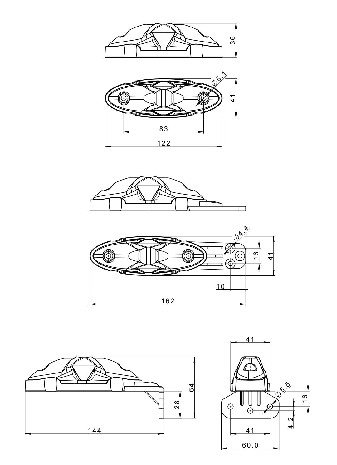 FRISTOM FT-038 LED - 2 ili 3 Funkcijski Gabarit