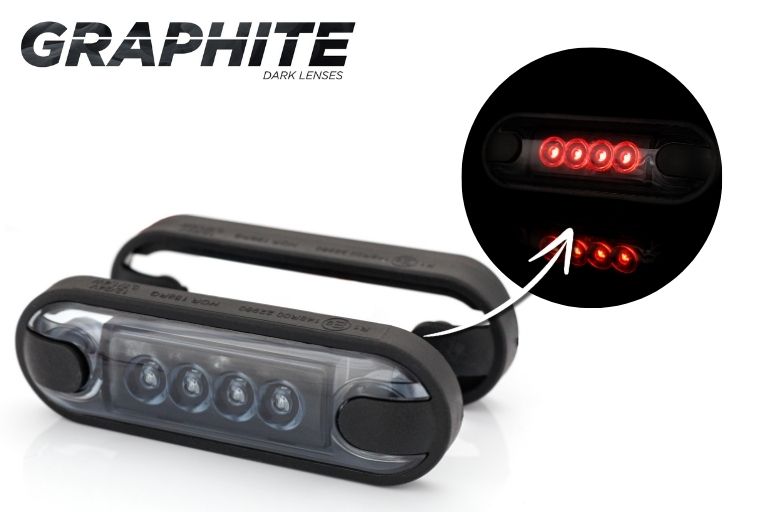 HORPOL Graphite SLIM LD 3210 3211 3212 – LED Svjetlo – 12/24V - 3 BOJE *DARK VERZIJA*