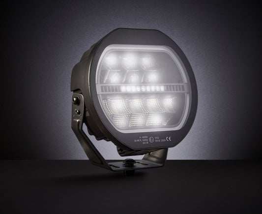 PRO 9" LED Far (160W, 12200lm) – 3u1: Dugo svjetlo + Dvostruka pozicija + Bljeskalica!