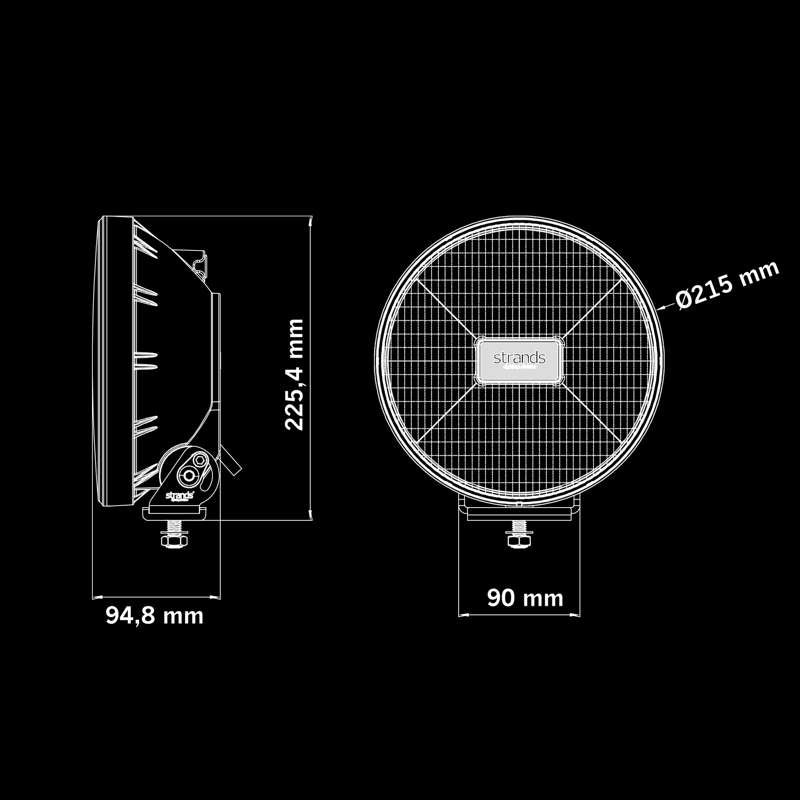 IZE LED OG DRIVING LIGHT 9" - 12.000 LUMENA I KLASIČAN DIZAJN