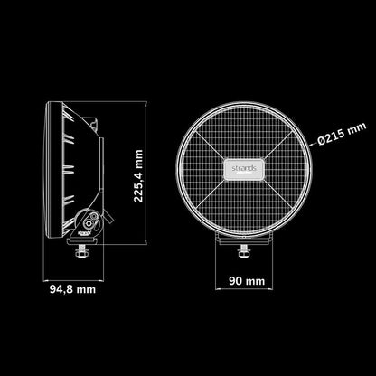 IZE LED OG DRIVING LIGHT 9" - 12.000 LUMENA I KLASIČAN DIZAJN