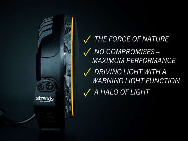FIREFLY PRO DRIVING LIGHT 9" - 12.076 LUMENA I INTEGRIRANO UPOZORENJE