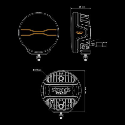 FOR9T DRAGON DRIVE DRIVING LIGHT 7"