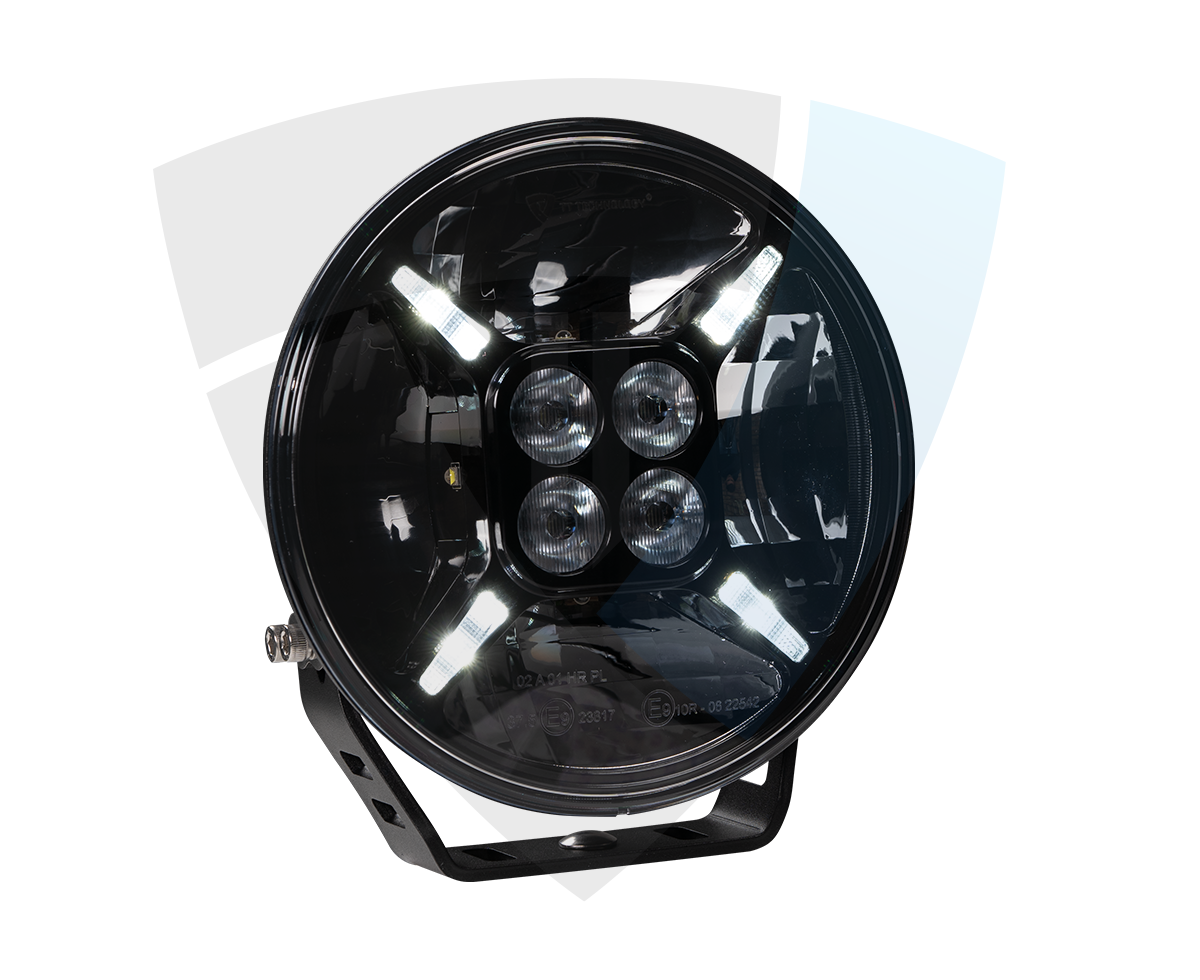 Premium 9" LED Reflektor 120W – 12.200 Lm – Dvobojna Pozicija (Bijela/Narančasta)