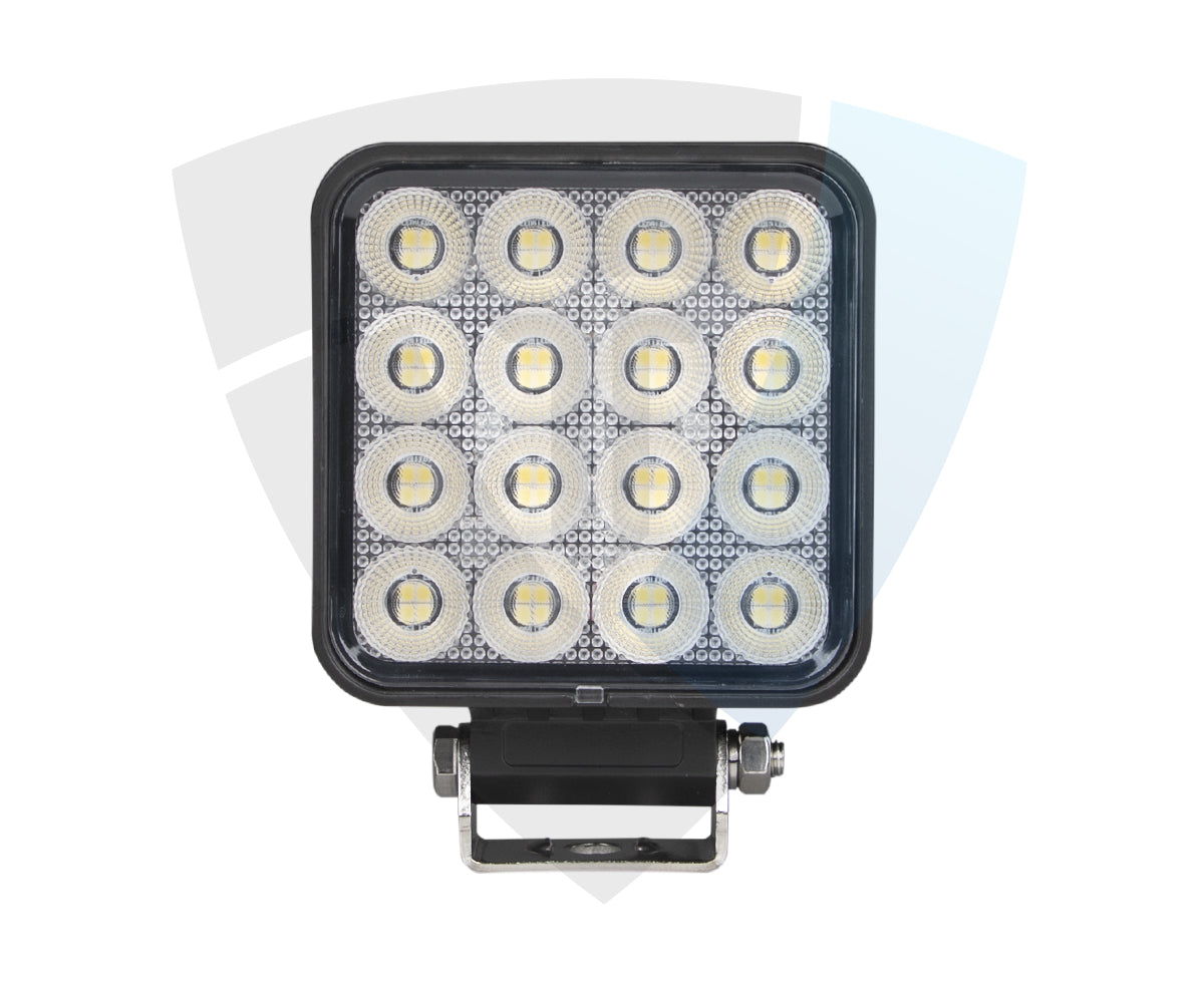 LED Radna Lampa 64W – 64x LED – Široki Snop (Diffused) – Kvadratna
