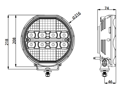 TT Technology 9" LED Traffic Light (200W)