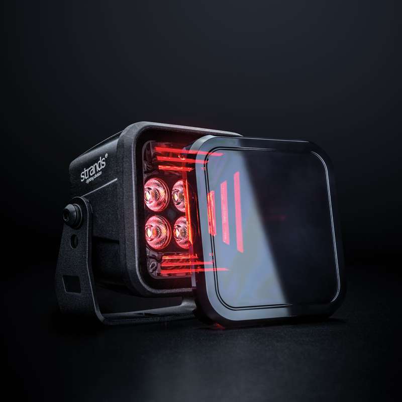 Strands Dark Knight Fortex - Radno Svjetlo s Promjenjivom Bojom  , RED & AMBER