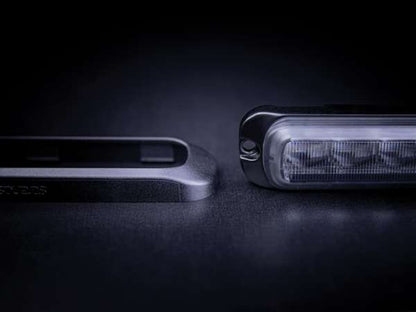 DARK KNIGHT DIRECTIONAL WARNING LIGHT AMBER 6 LED - AMBER 4 LED - DARK TINTED GLASS