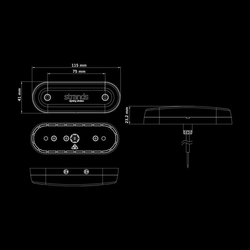 FOR9T GRAVITY WHITE POSITION LIGHT - DIZAJN KOJI GURA GRANICE