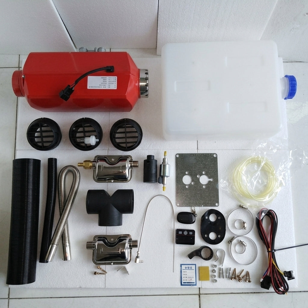 DIZEL GRIJAČ 12V 5kw + spremnik goriva ( sva oprema za montažu )