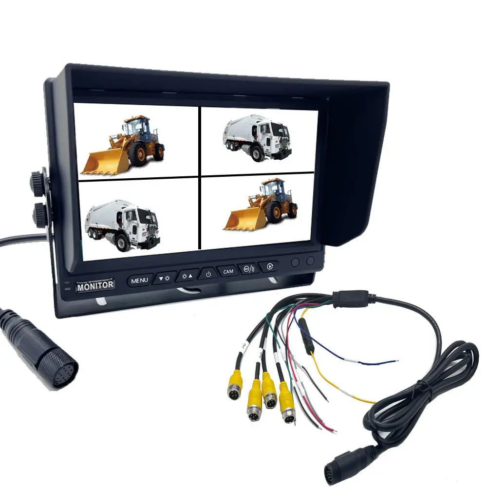 7" Quad HD Monitor JPM-706Q – Prikaz i snimanje 4 kamere (12V-36V)