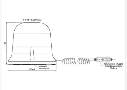 FT-151 * 150 LED ROTACIJA , VIŠE OPCIJA