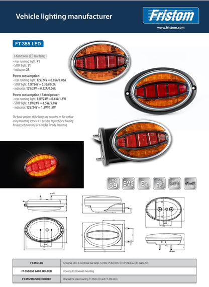 FT-355 LED – Nezaobilazno Stražnje Svjetlo za Poljoprivredu