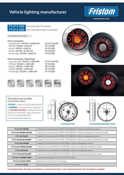 FT-313 LED & FT-314 LED – Kompletna Sigurnost za Stražnji Dio Vozila