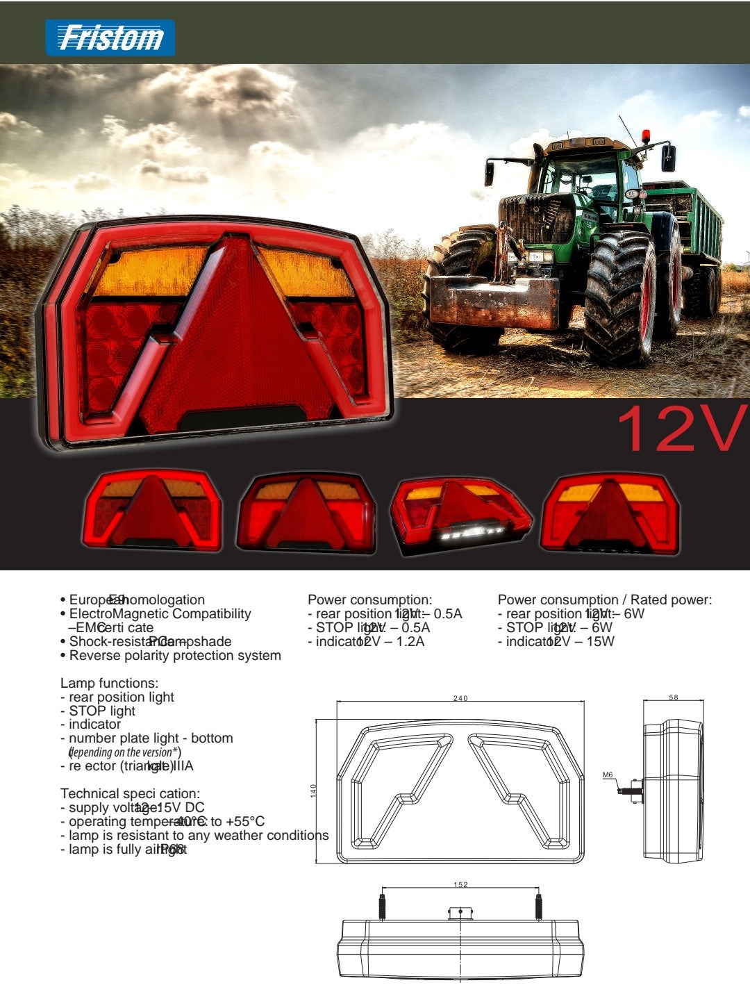 FT-371 LED – Pametno Stražnje Svjetlo s CANBUS Kontrolom