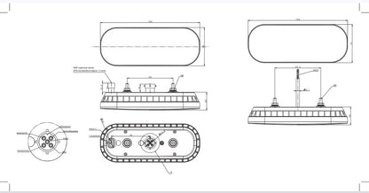 FT-320 LED – Stražnje Svjetlo s Dinamičkim ili Statičnim Žmigavcem