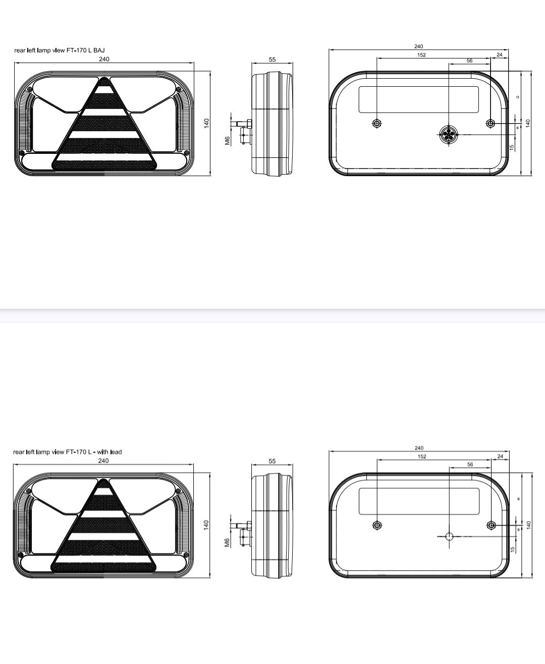 FT-170 LED – Modularno Stražnje Svjetlo