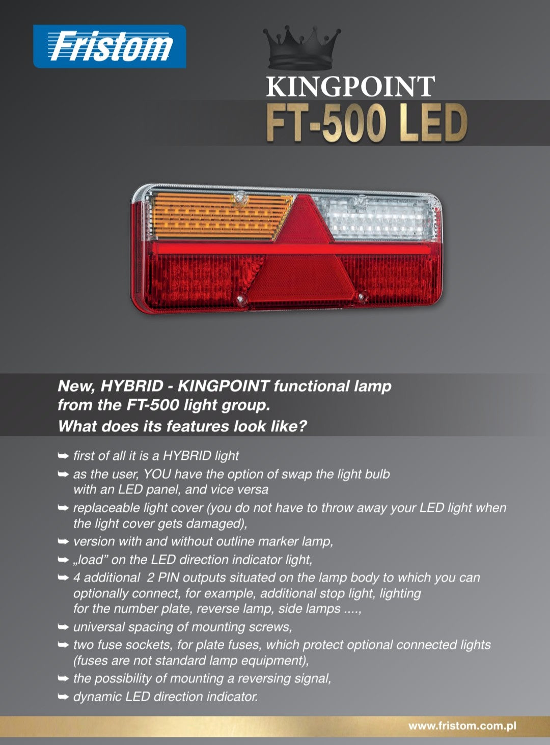 FT-500 LED – Hibridna Revolucija u Stražnjoj Rasvjeti (KINGPOINT)