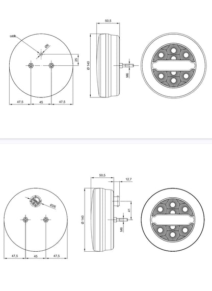 FT-113 LED – Okruglo Stražnje Svjetlo
