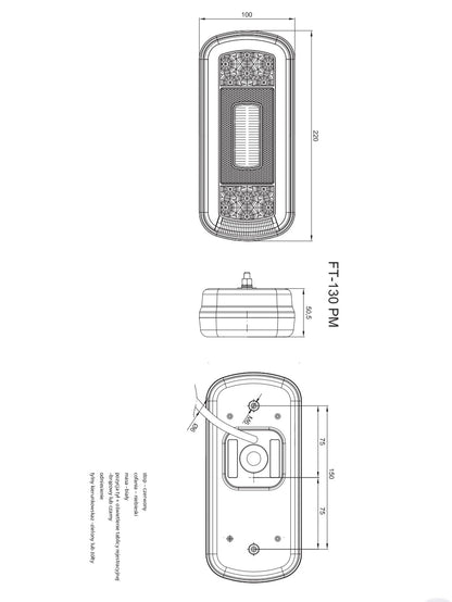 FT-130 LED – Modularno Stražnje Svjetlo