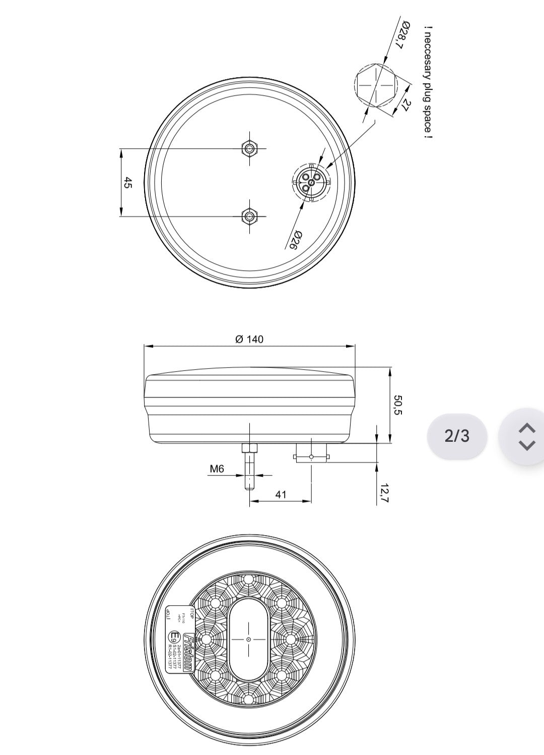 FT-110 LED / FT-112 LED / FT-111 LED OKRUGLO UNIVERZALNO SVIJETLO