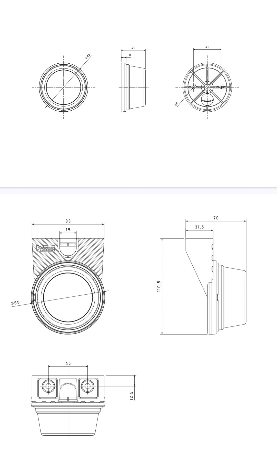 FT-059 LED – Univerzalno LED Gabaritno Svjetlo s Reflektorom