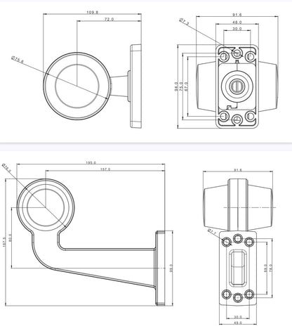 FT-147 LED – Gabaritno Svjetlo u RETRO Stilu