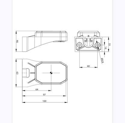 FRISTOM FT-069 LED - Fleksibilni Gabarit s Reflektorom