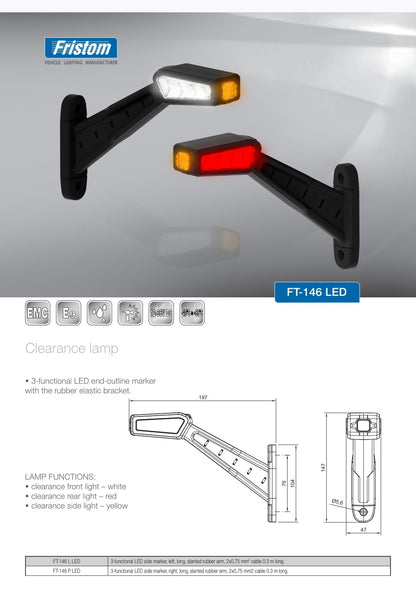 FRISTOM FT-146 LED - 3-Funkcijsko Gabaritno Svjetlo