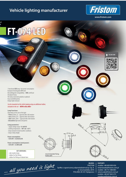 FRISTOM FT-074 LED - UGRADBENO OKRUGLO SVJETLO