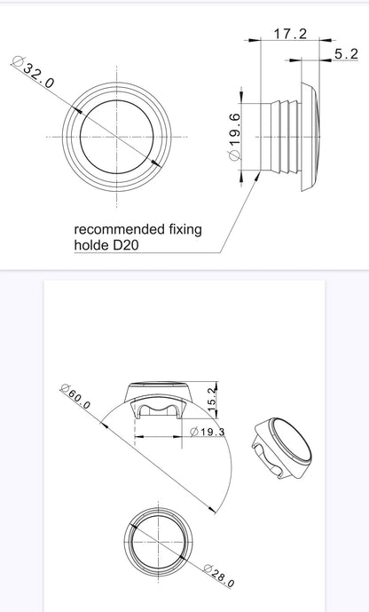 FRISTOM FT-074 LED - UGRADBENO OKRUGLO SVJETLO