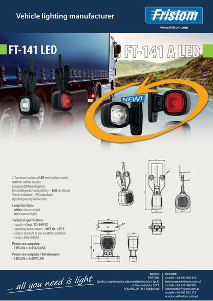 FRISTOM FT-141 A LED - Univerzalni 2-Funkcijski Marker