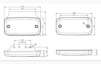 FRISTOM FT-019 LED - Kompaktni 1-Funkcijski Gabarit