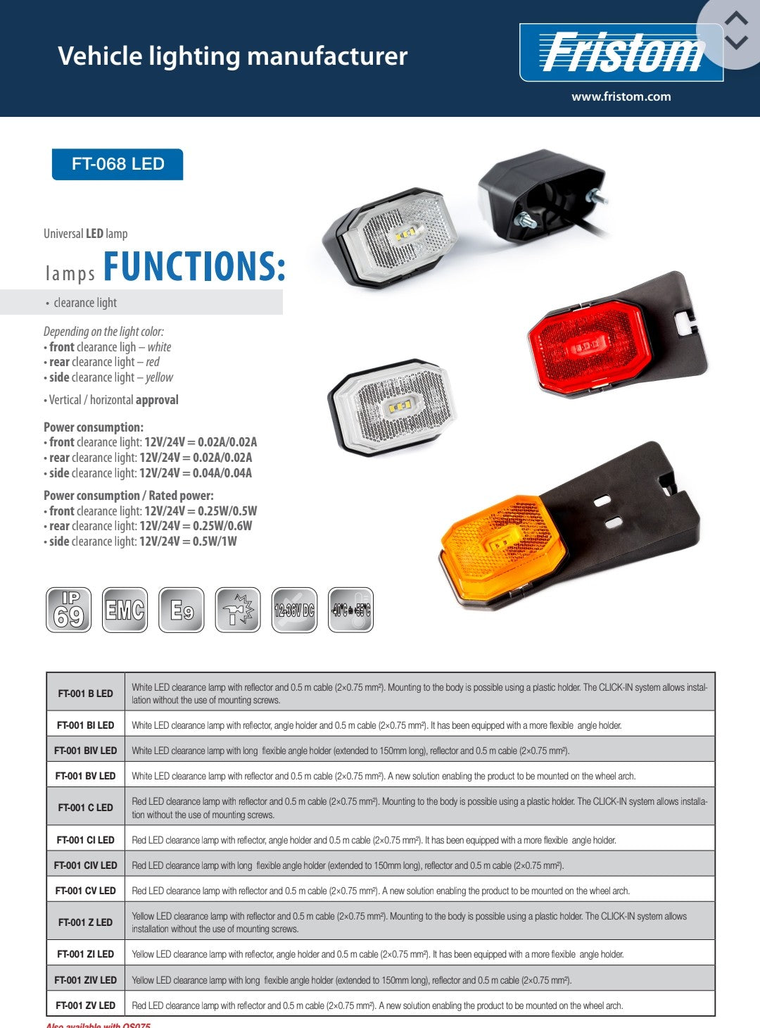 FRISTOM FT-001 LED