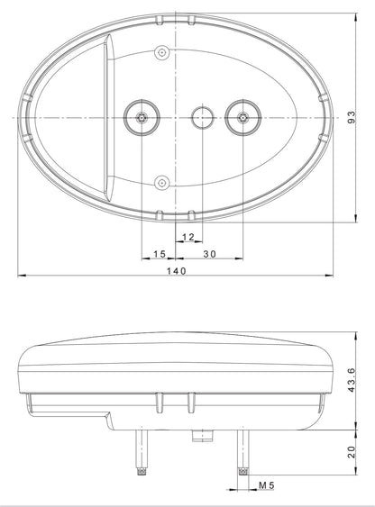FT-356 LED - Prednje Pozicijsko + Žmigavac IP69
