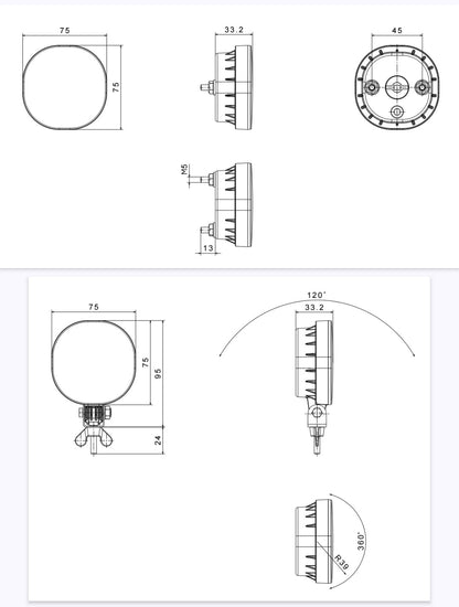 FT-410 LED - Svjetlo za Vožnju Unatrag -  FT-400 LED - Stražnje Svjetlo za Maglu