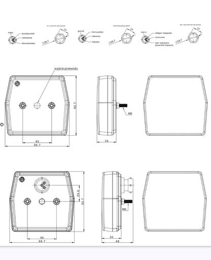 FT-225 LED - Prednje Pozicijsko + Žmigavac (12V)