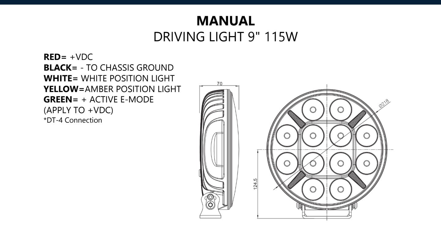 SWEDSTUFF DRIVING LIGHT 9" 115W (LDL-04) - DVOSTRUKA MOĆ I MODERNA ELEGANCIJA