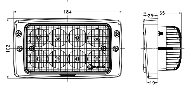 LED Radna Lampa 40W – Široki Snop (Diffused) – Za Fendt i radne strojeve