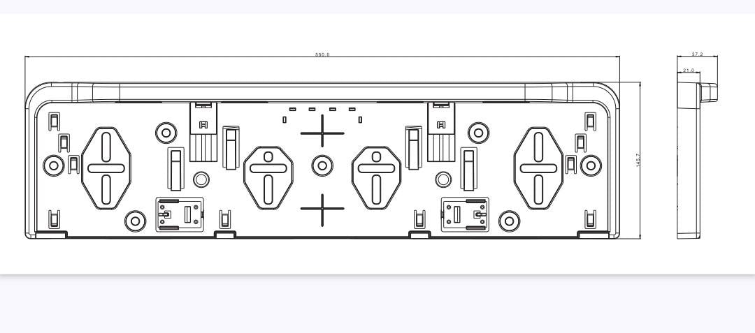 FRISTOM FT-264 okvir s ugrađenim LED osvjetljenjem, E9 homologacija