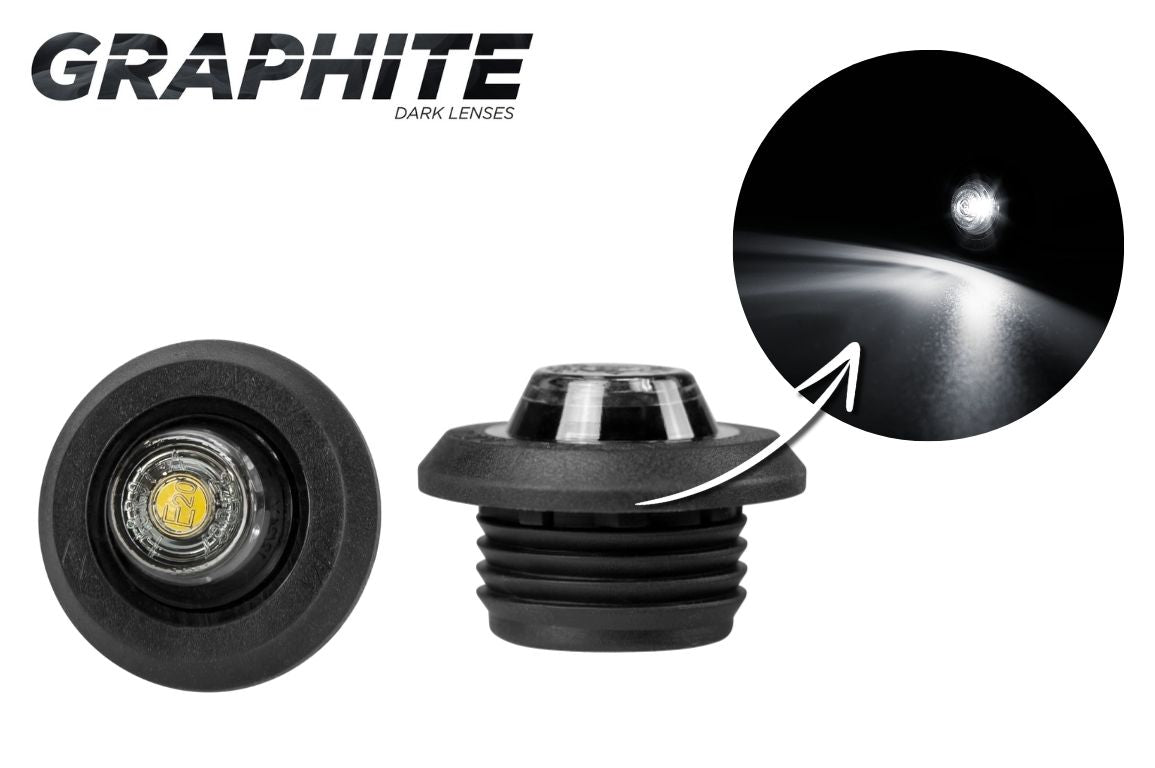 HORPOL Graphite  – LED Svjetlo za CIJEV ili RAVNA UGRADNJA  – 12/24V * 3 BOJE* DARK VERZIJA