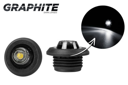 HORPOL Graphite  – LED Svjetlo za CIJEV ili RAVNA UGRADNJA  – 12/24V * 3 BOJE* DARK VERZIJA