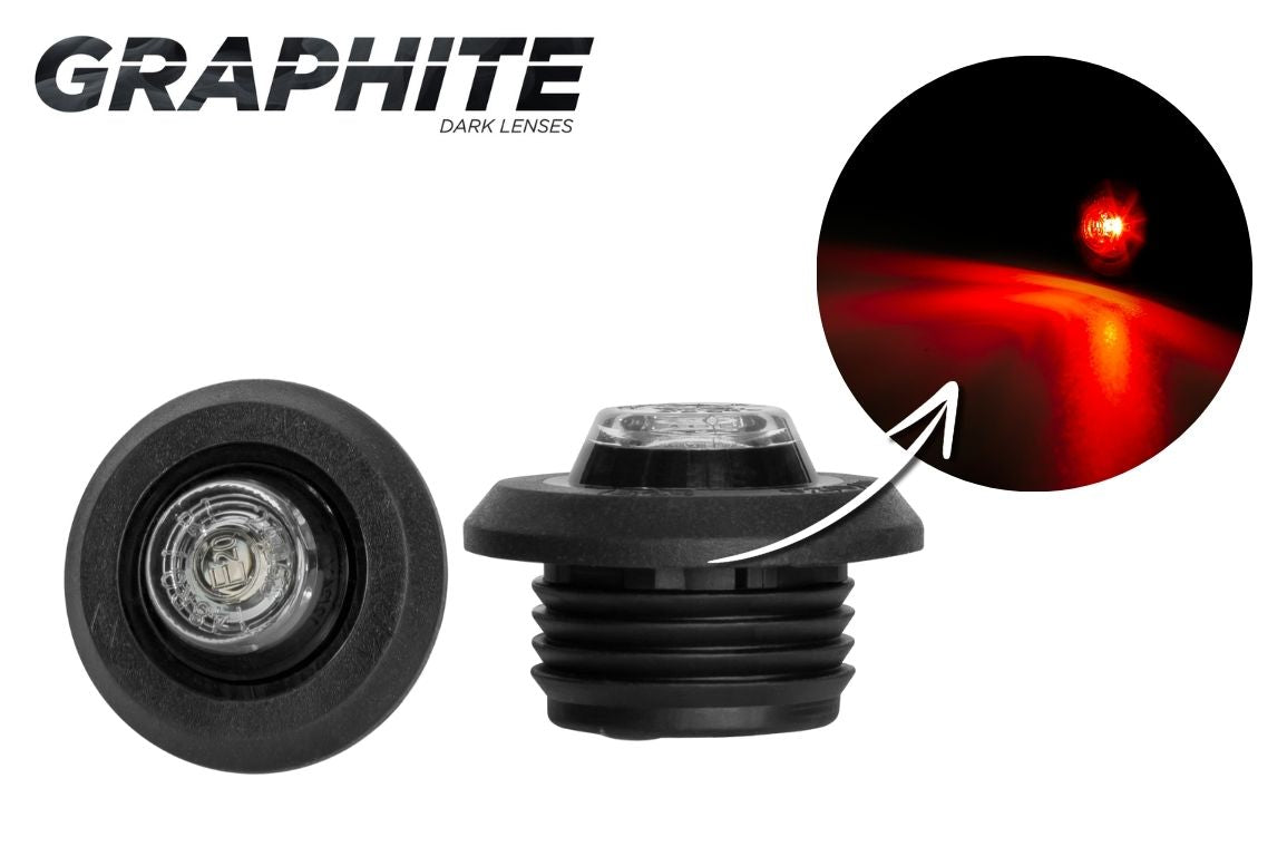 HORPOL Graphite  – LED Svjetlo za CIJEV ili RAVNA UGRADNJA  – 12/24V * 3 BOJE* DARK VERZIJA