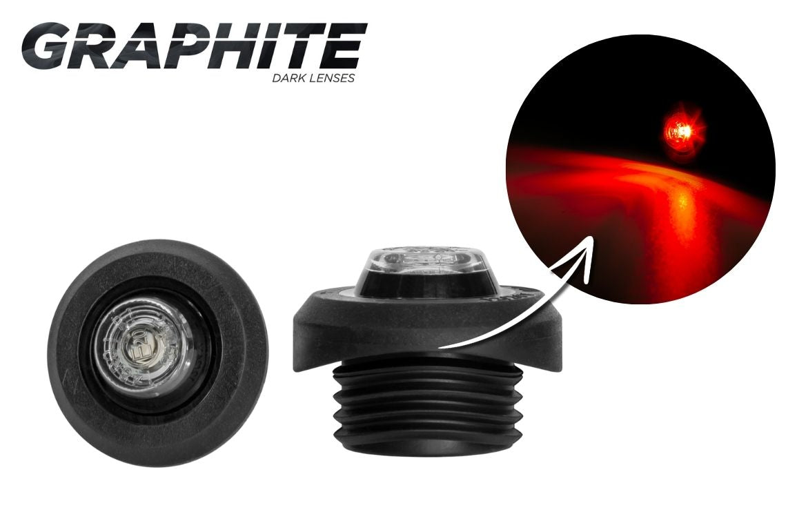HORPOL Graphite  – LED Svjetlo za CIJEV ili RAVNA UGRADNJA  – 12/24V * 3 BOJE* DARK VERZIJA