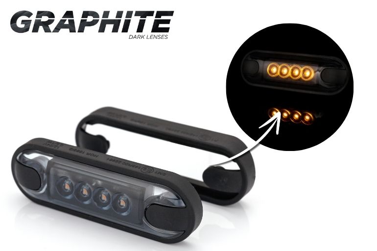 HORPOL Graphite SLIM LD 3210 3211 3212 – LED Svjetlo –  12/24V - 3 BOJE *DARK VERZIJA*