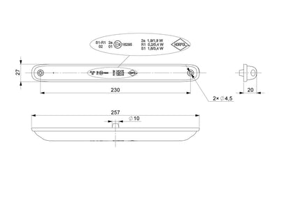 HORPOL LZD 2246 – Višenamjenska LED Lampa – 3 Funkcije – 12/24V – IP68