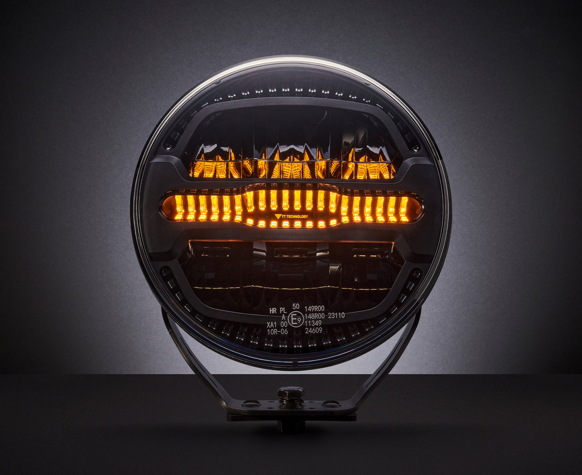 9" LED Far – Dugo svjetlo + DINAMIČKA Dvostruka Pozicija + Bljeskalica