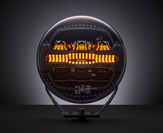 9" LED Far – Dugo svjetlo + DINAMIČKA Dvostruka Pozicija + Bljeskalica