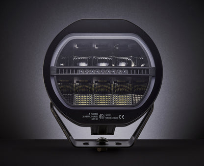 PRO 9" LED Far (160W, 12200lm) – 3u1: Dugo svjetlo + Dvostruka pozicija + Bljeskalica!