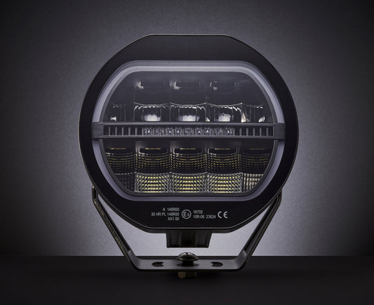 PRO 9" LED Far (160W, 12200lm) – 3u1: Dugo svjetlo + Dvostruka pozicija + Bljeskalica!